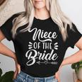 Nipote Della Sposa Festa Di Nozze Famiglia Sposa Doccia Sposo Maglietta da donna Regalos para ella