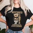 November 50Th Birthday 1974 Awesome Teddy Bear Women T-shirt Gifts for Her