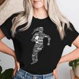 Orgoglioso Ragazze Di Rugby Regalo Donne Giocatore Di Rugby Con Collo A Maglietta da donna Regalos para ella