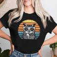 Owl With Sunglassesintage T-shirt Frauen Geschenke für Sie