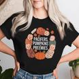 Pacifiers Pumpkins And Preemies Thanksgiving Nicu Nurse Women T-shirt Gifts for Her