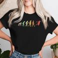 Pallamano Evoluzione Regalointage Giocatore Di Pallamano Maglietta da donna Regalos para ella