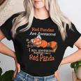 Panda Rosso Donne Bambini Uomini Regalo Panda Rosso Maglietta da donna Regalos para ella