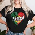 Portugal For Portuguese Heart Flag For Portugal T-shirt Frauen Geschenke für Sie