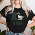 R Ente 2024 Rente 2024 Duck Retirement T-shirt Frauen Geschenke für Sie