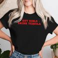 Ragazze Calde Bevono Tequila Tequila Divertente Y2k Maglietta da donna Regalos para ella