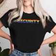Rainbow Flag Lgtbq That Says Security Women T-shirt Gifts for Her