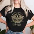 Roma Invicta Spqr Roman Eagle Distressed T-shirt Frauen Geschenke für Sie