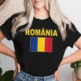 Romania Flag Romania Steagul Romaniei Romanian Flags T-shirt Frauen Geschenke für Sie