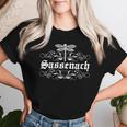 Sassenach Outlander Gaelic Dragonfly Uomo Donna Con Collo A Maglietta da donna Regalos para ella