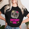 Schlafi Schlafi Sad Hamster Meme Birthday Girl T-shirt Frauen Geschenke für Sie