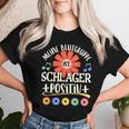 Schlagerparty Outfit Schlager Fan Schlager S T-shirt Frauen Geschenke für Sie