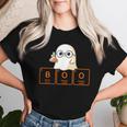 Science Teacher Ghost Halloween Chemistry Boo Elements Women Women T-shirt Gifts for Her