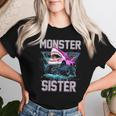 Shark Monster Truck Sister Monster Truck Are My Jam Truck Women T-shirt Gifts for Her