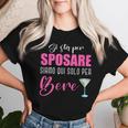 Si Sta Per Sposare Siamo Qui Solo Per Bere Addio Al Nubilato Maglietta da donna Regalos para ella