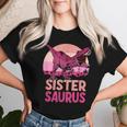 Sister Saurus Sister Saurus Dinosaur Family T-shirt Frauen Geschenke für Sie