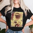 Sloth Astronaut & Women T-shirt Frauen Geschenke für Sie