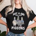 Solo Una Ragazza Che Ama I Piccioni Piccione Amante Maglietta da donna Regalos para ella
