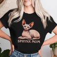 Sphynx Cat Mom Lover Cat Mama Sphynx Gato Regalos Para Es Cuello Camiseta de mujer Regalos para ella
