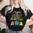 I Teach Cutest Little Monsters Halloween Teacher Women Women T-shirt Gifts for Her