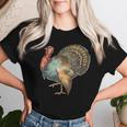 Thanksgiving Retro Vintage Turkey Fall Thankful Thanksgiving Women T-shirt Gifts for Her