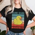 Vintage Quak Quak Madafakas Duck T-shirt Frauen Geschenke für Sie