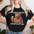 Wie Machcht Der Bär Der Bär Macht Empty Bears Beer Bear T-shirt Frauen Geschenke für Sie