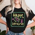 Women's Best Teacher Primary School Farewell T-shirt Frauen Geschenke für Sie