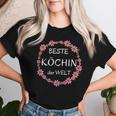 Women's Beste Köchin Der Welt Saying Chef Kitchen T-shirt Frauen Geschenke für Sie