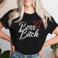 Women's Boss Bitch Feminist Feminism T-shirt Frauen Geschenke für Sie