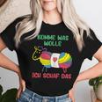 Women's Komme Was Wolle Knitting Crochet T-shirt Frauen Geschenke für Sie