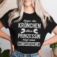 Women's Motorcycle Helmetergiss Das Krönchen Ergiss Das Krönchen T-shirt Frauen Geschenke für Sie