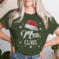 Mrs Mama Santa Claus Christmas Santa Hat Mum T-shirt Frauen Geschenke für Sie