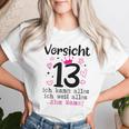 13Th Birthday Girl -Orsicht 13 Years Nager T-shirt Frauen Geschenke für Sie