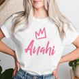 Anahi The Queen Pink Crown & Name For Called Anahi Women T-shirt Gifts for Her