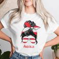 Austria Girl's Austria Woman Flag T-shirt Frauen Geschenke für Sie