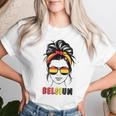 Belgium Girls' Belgium Flag Women's T-shirt Frauen Geschenke für Sie