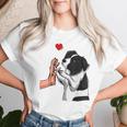 Border Collie Love Dogs Mama Female T-shirt Frauen Geschenke für Sie