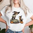 Cat Mom Witch Pumpkin Cat Halloween Girls Halloween Women T-shirt Gifts for Her