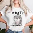 Chat Effiloché Café Mème Sarcastique Chat Drôle Homme T-shirt femme Cadeaux pour elle