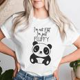 Con Texto En Inglés Im Not Fat Im Just Fluffy Panda Hombre Camiseta de mujer Regalos para ella