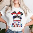 Croatia Hrvatska Djevojka Croatian Girl Croatia Flag Gray T-shirt Frauen Geschenke für Sie