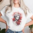 Donne Astratto Disegno Grafico Illustrazione Rose Donne Maglietta da donna Regalos para ella
