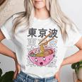 Felice Ramen Bowl Giapponese Kawaii Estetica Bambini Anime Ragazze Maglietta da donna Regalos para ella