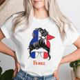 Francia Chica Francesa Chica Francia Bandera Sin Mangas Camiseta de mujer Regalos para ella