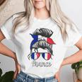 French Girls France Fille Française France French Flag T-shirt Frauen Geschenke für Sie