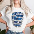 Greece Flag Greek Greece Flag For Women T-shirt Frauen Geschenke für Sie