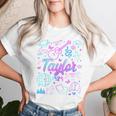 Groovy 80'S Taylor First Name Personalized Birthday Girl Women T-shirt Gifts for Her