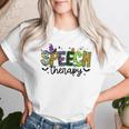Halloween Speech Therapy Groovy Speech Language Pathologist Women T-shirt Gifts for Her