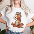 Horse Yoga Meditation Women T-shirt Gifts for Her